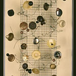 collage with postal stamps