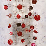 collage with postal stamps