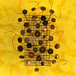 collage with postal stamps