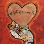 collage with postage stamps