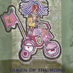 collage with postage stamps